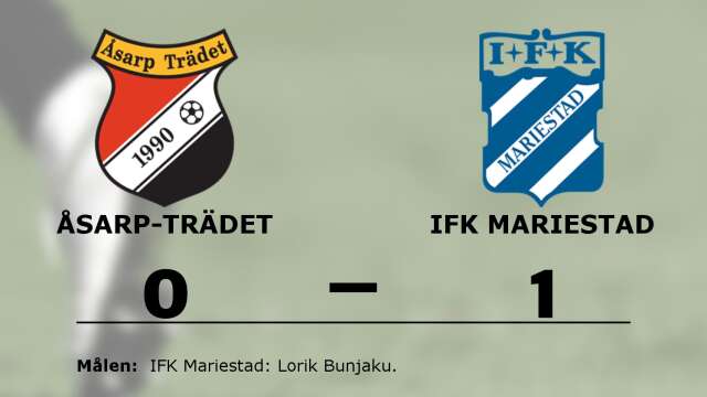 Åsarp-Trädet FK förlorade mot IFK Mariestad