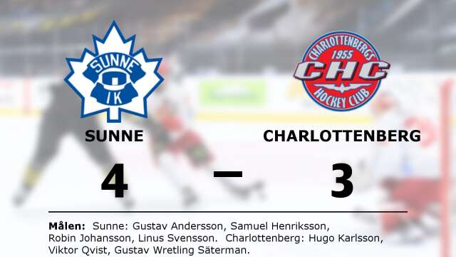Sunne IK vann mot Charlottenbergs HC