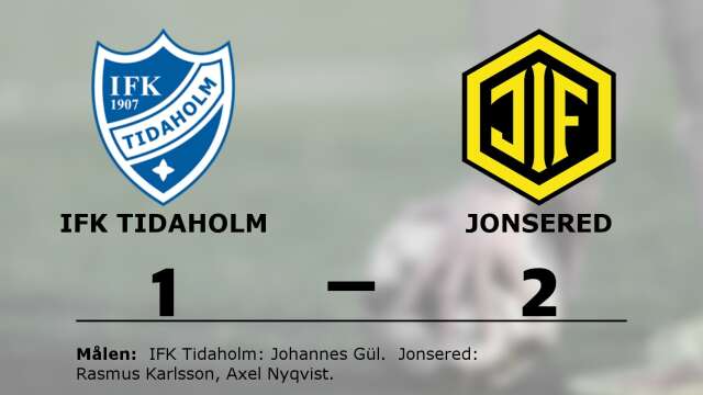 IFK Tidaholm förlorade mot Jonsereds IF