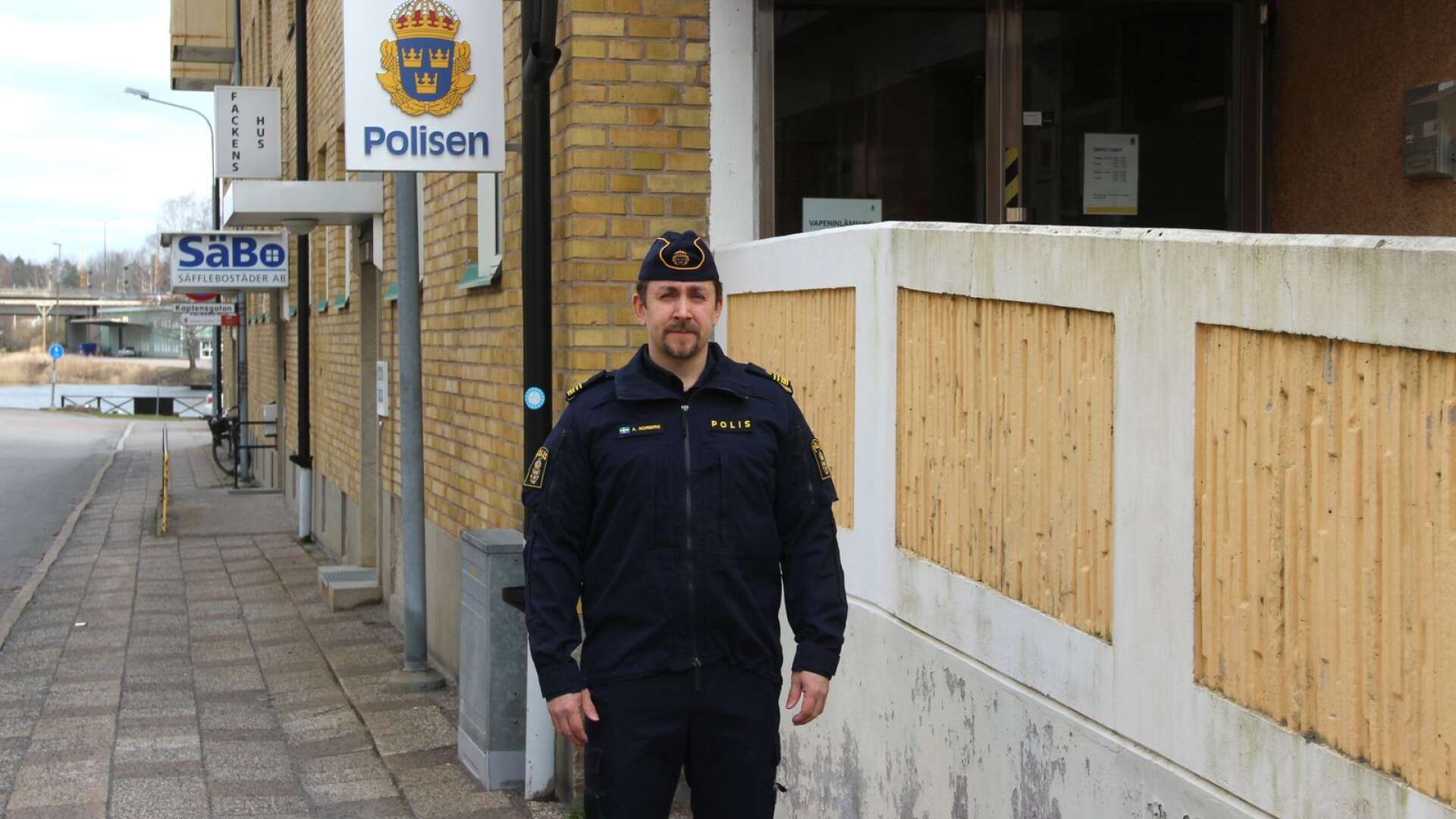 Andreas Norberg är gruppchef vid polisen i Säffle. 