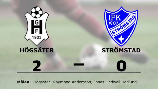 Högsäters GF vann mot IFK Strömstad