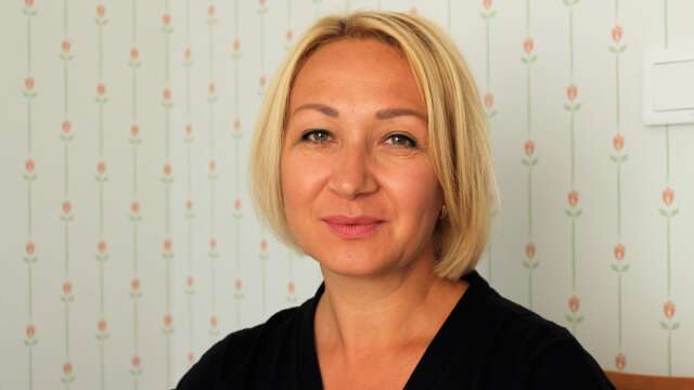 Oksana Kaznacheieva kom till Sverige den 20 mars. Nu bor hon och hennes två barn i Arvika. 