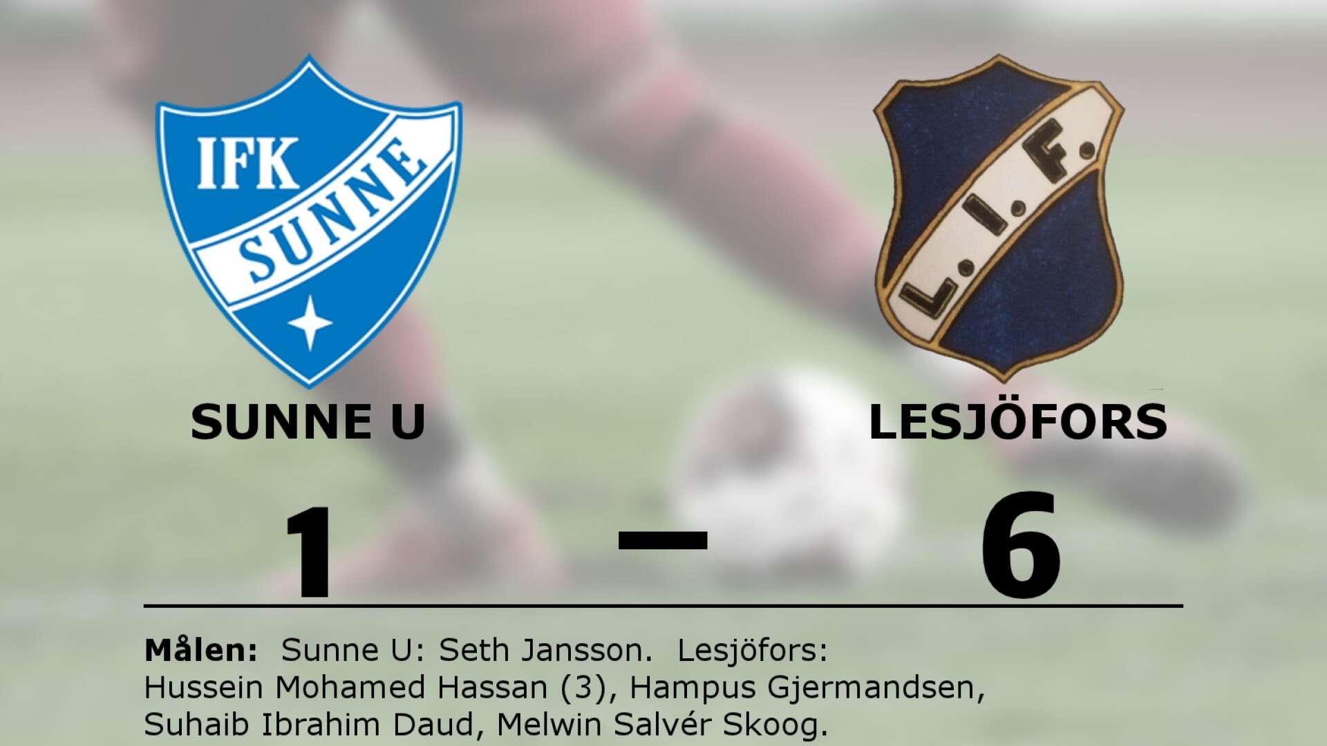 IFK Sunne förlorade mot Lesjöfors IF