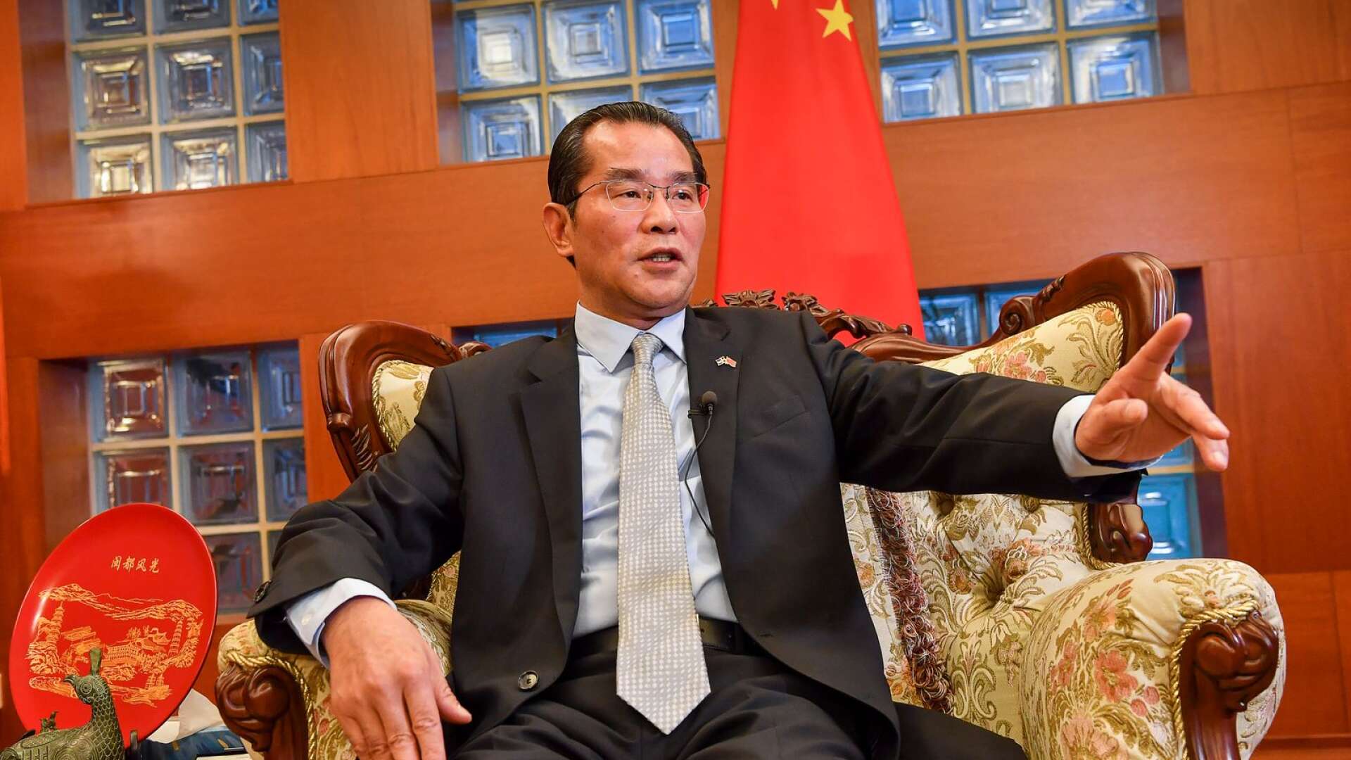 Icke önskvärd – Kinas ambassadör Gui Congyou.