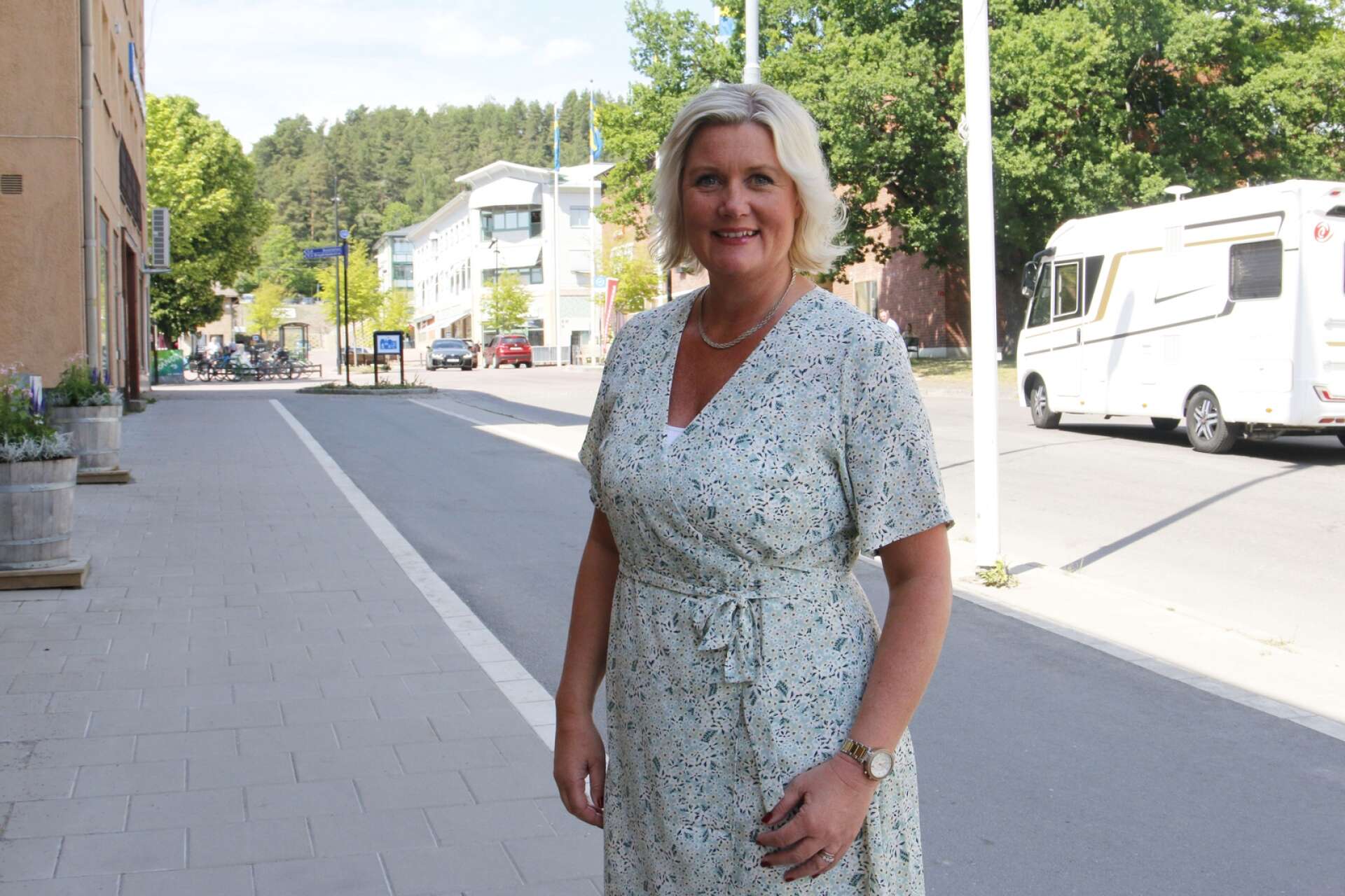 Lena Rådström Baastad, landshövding i Örebro län, besökte Karlskoga för att bland annat prata om kompetensförsörjning.