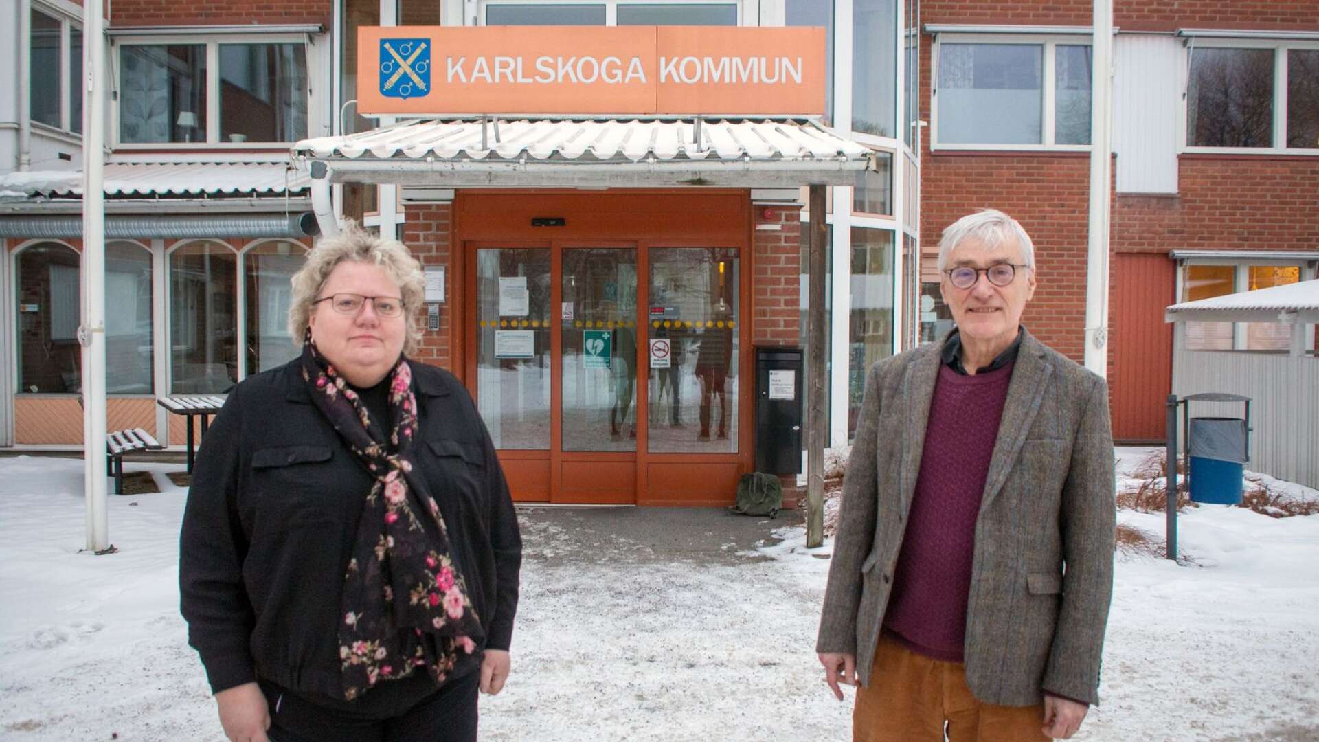 Skolchef Anna-Lena Sandell och barn- och utbildningsnämndens ordförande Lars Hultkrantz (L) 