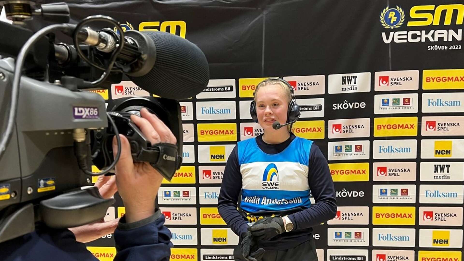 Hilda Andersson tog hem guldet i cykeltrial på SM-veckan i Skövde.