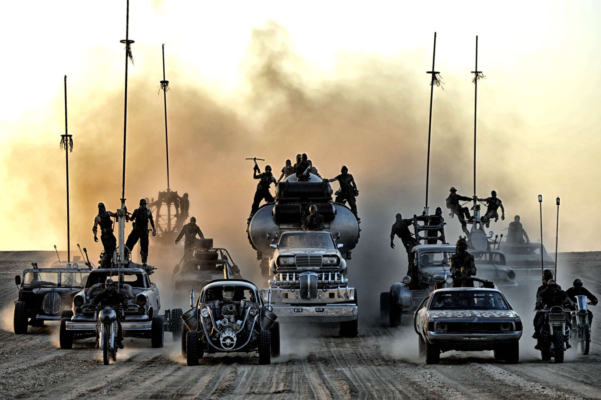 Liksom de tidigare filmerna i serien innehåller ”Mad Max: Fury road” från 2015 massor av spektakulära fordon.
