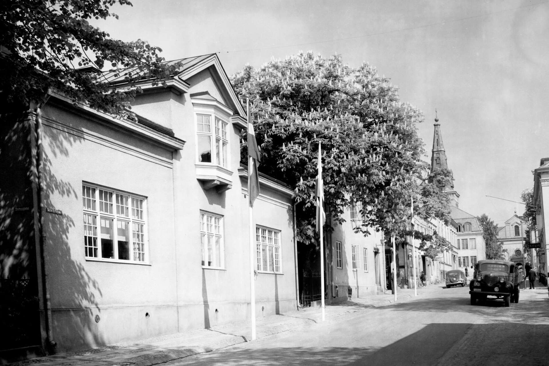 Södra Kyrkogatan 5-11 på 1940-talet.