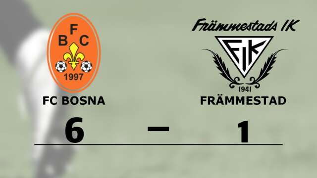 FC Bosna vann mot Främmestads IK