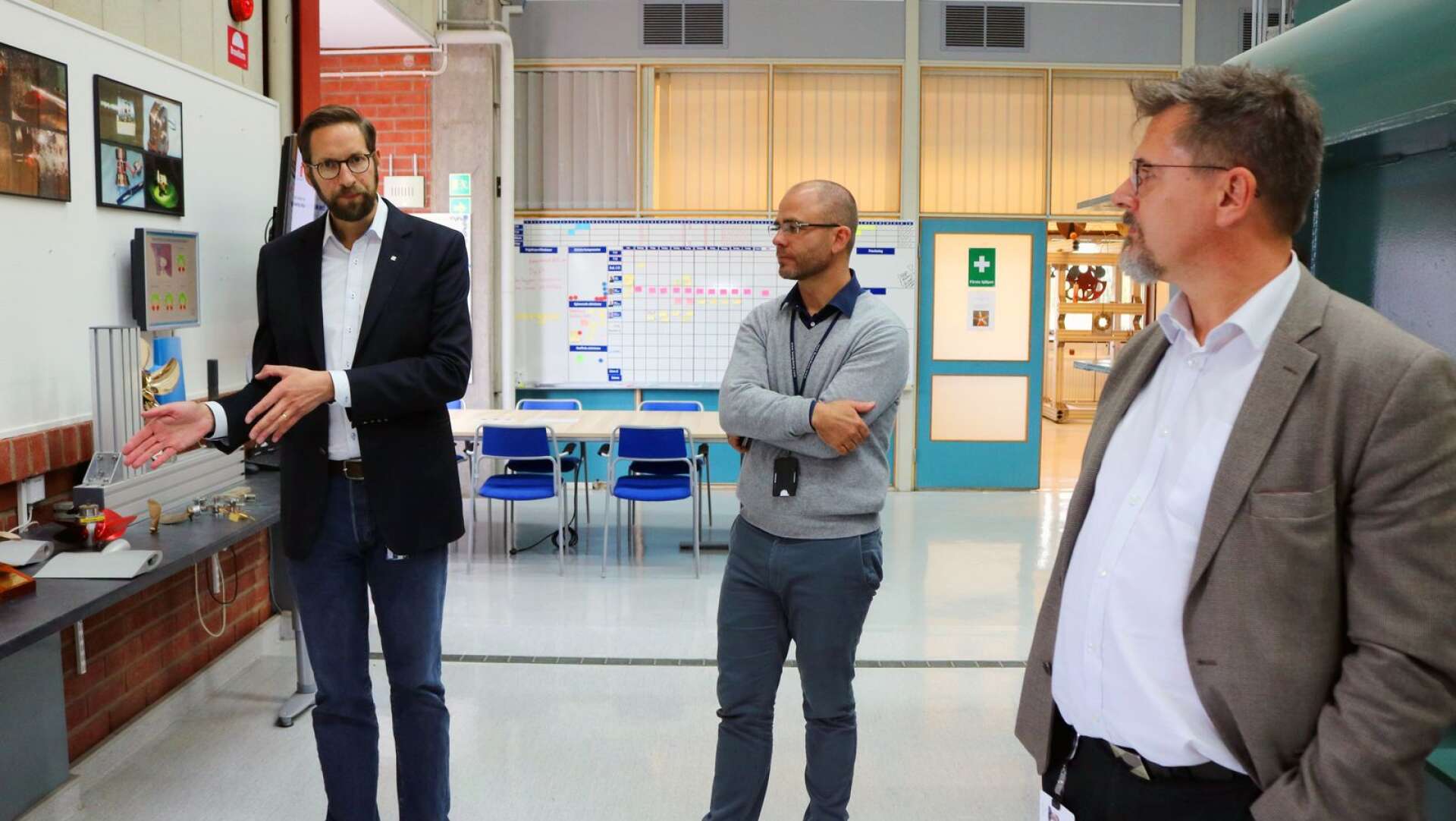 Göran Grunditz, Mikael Neumann och Per Nahnfeldt berättar om Kongsbergs marina labb och den nya stororder företaget tagit hem.