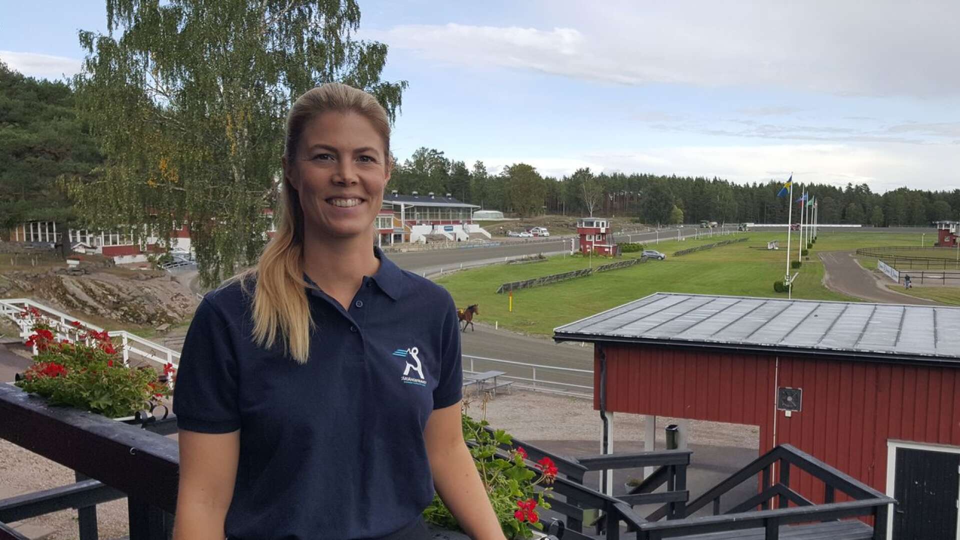 Årjängs travbanechef Johanna Karlin.