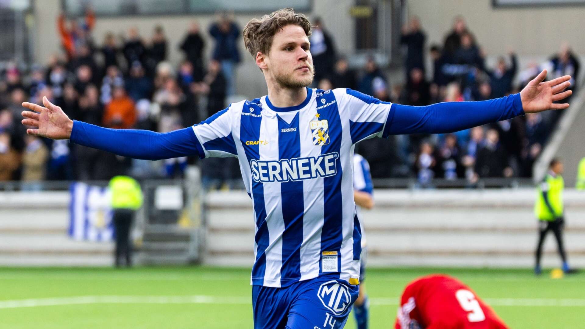 Gustaf Norlin avgjorde cupmötet mot sitt tidigare lag Skövde AIK med matchens enda mål.