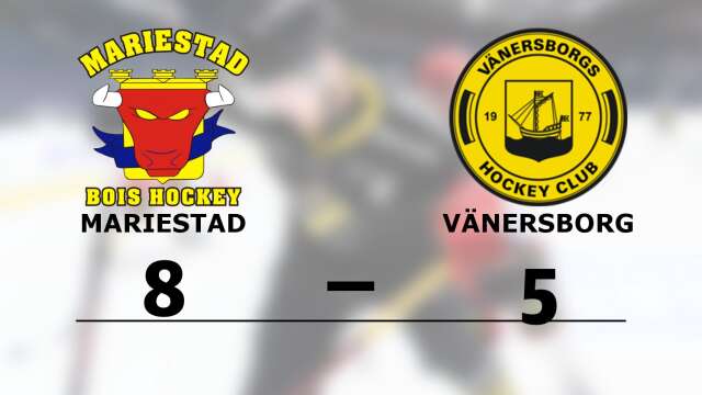 Mariestad Bois junior vann mot Vänersborgs HC