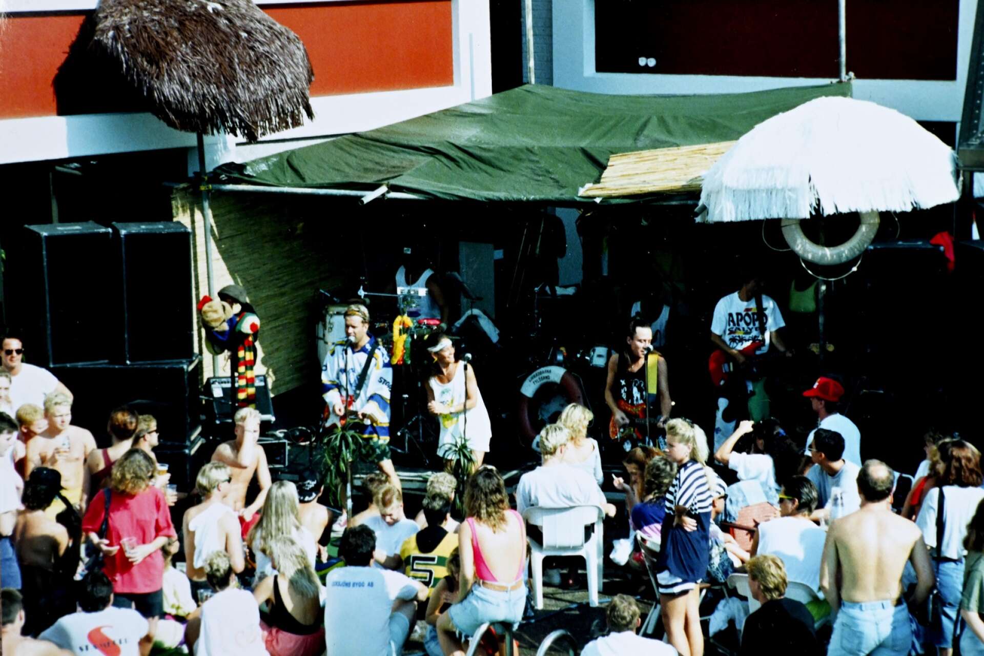 Reggaebandet Apopocalyps var ett av många som spelade live vid de välbesökta arrangemangen på Hotel Gustaf Fröding.