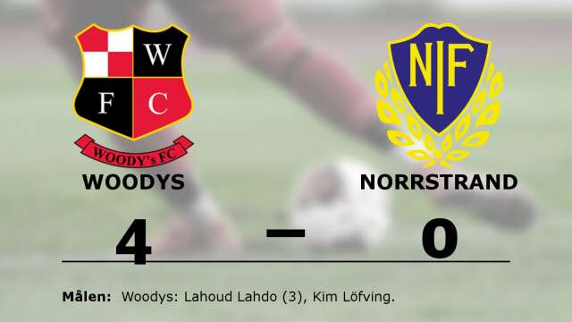 Woody&apos;s FC vann mot Norrstrands IF
