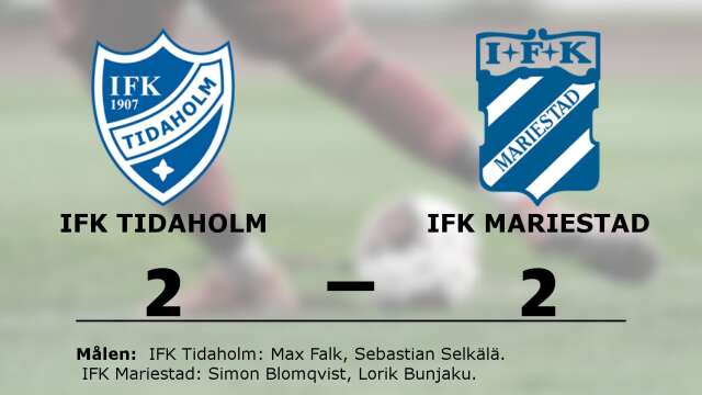 IFK Tidaholm spelade lika mot IFK Mariestad