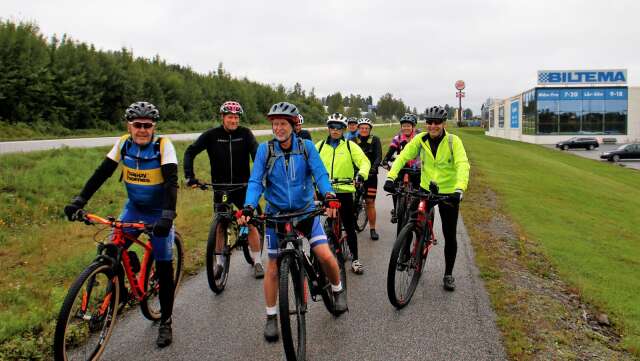 Tio cyklister ställde upp i Hemmavasan i lördags.