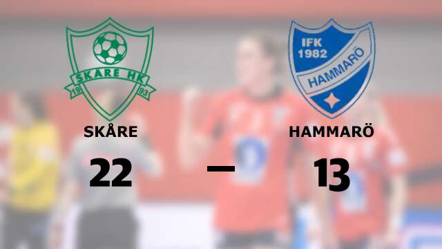 Skåre HK vann mot IFK Hammarö