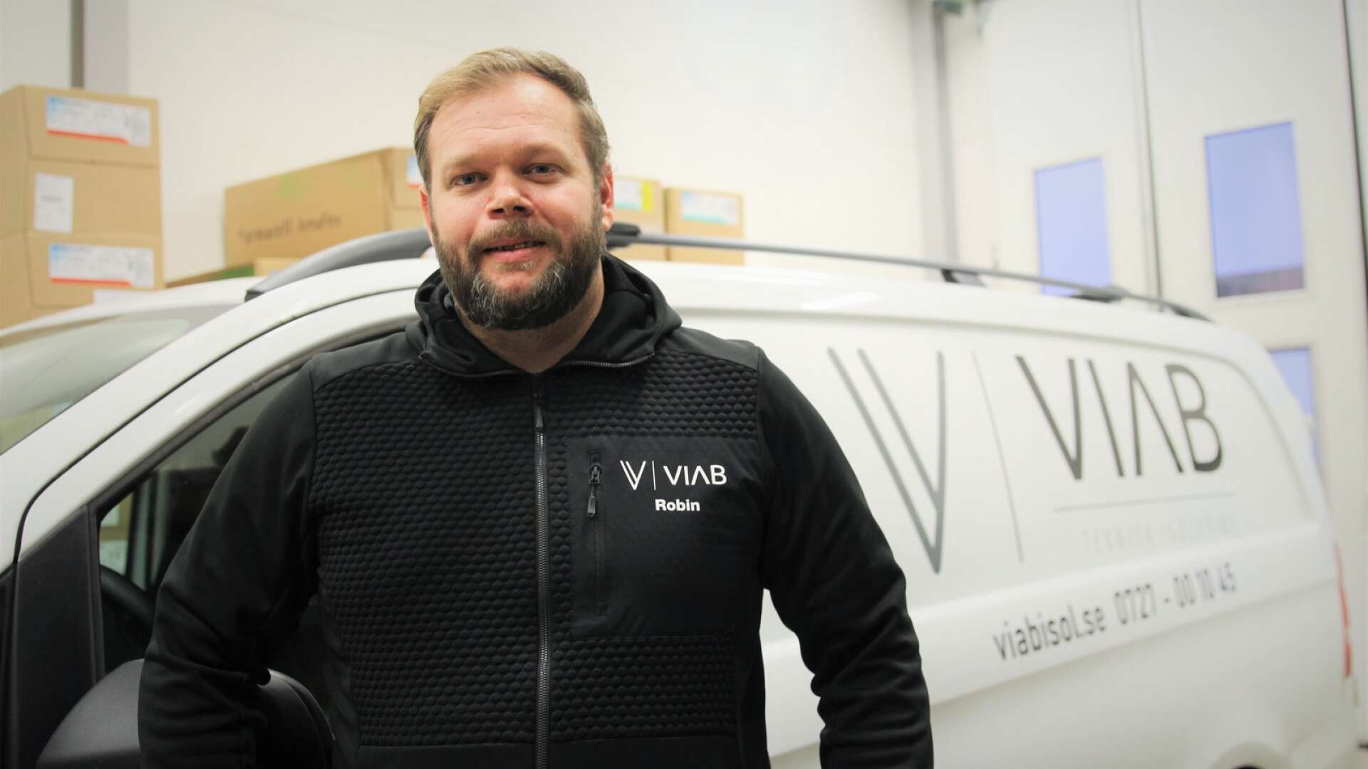 Robin Kristiansson är VD på VIAB, ett företag som han starta mitt i pandemin och som expanderat snabbt.