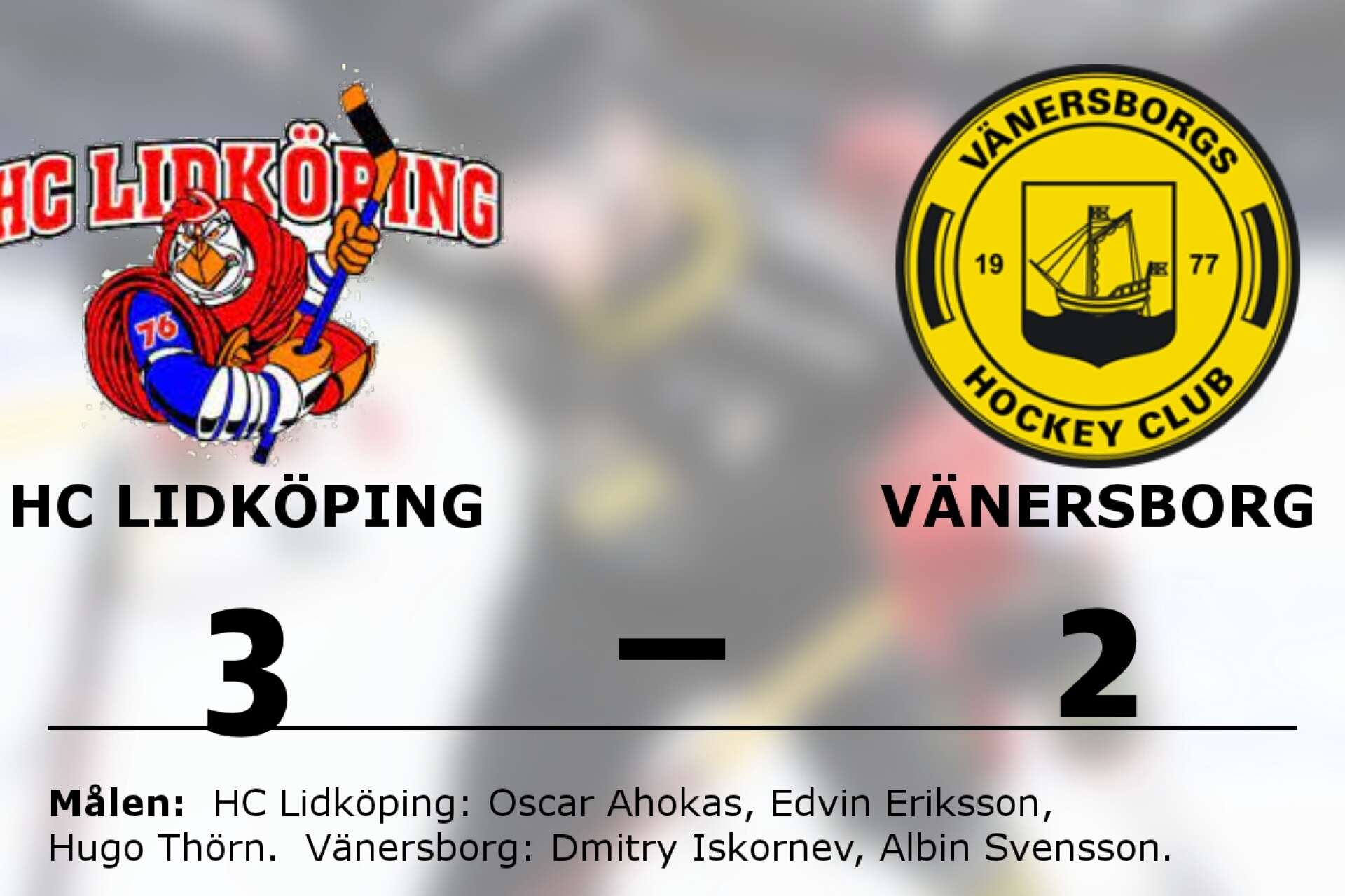 HC Lidköping vann mot Vänersborgs HC