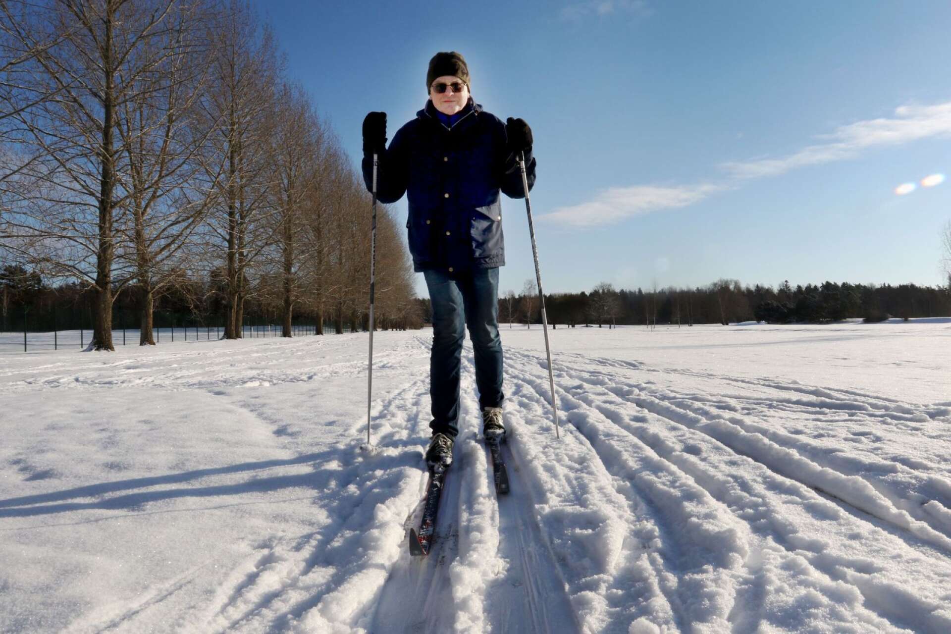 Rolf Strid har väntat länge på säsongens första längdskidtur.