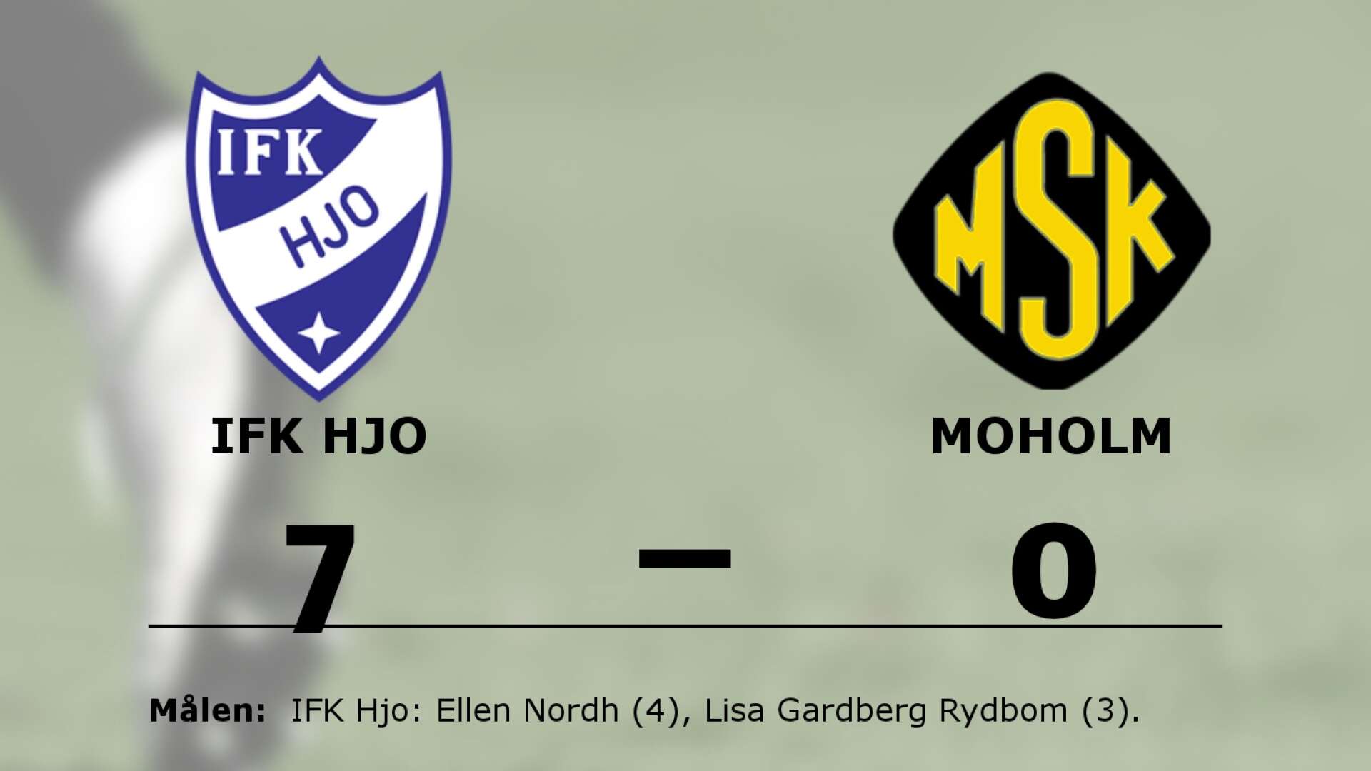 IFK Hjo vann mot Moholms SK