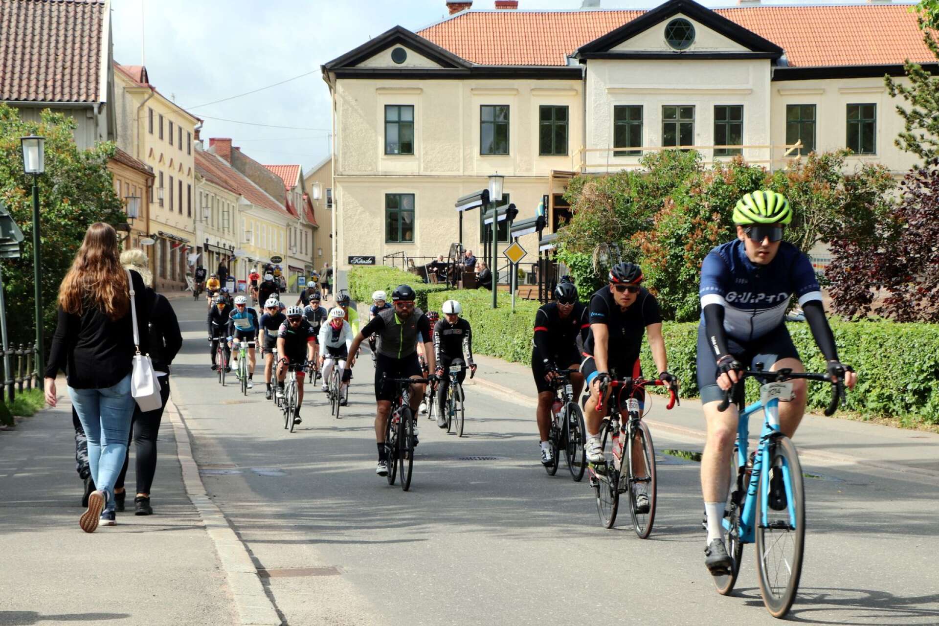Cyklister fyllde hela stan i lördags när Vätternrundan pågick.