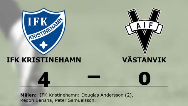 IFK Kristinehamn Fotboll vann mot Västanviks AIF