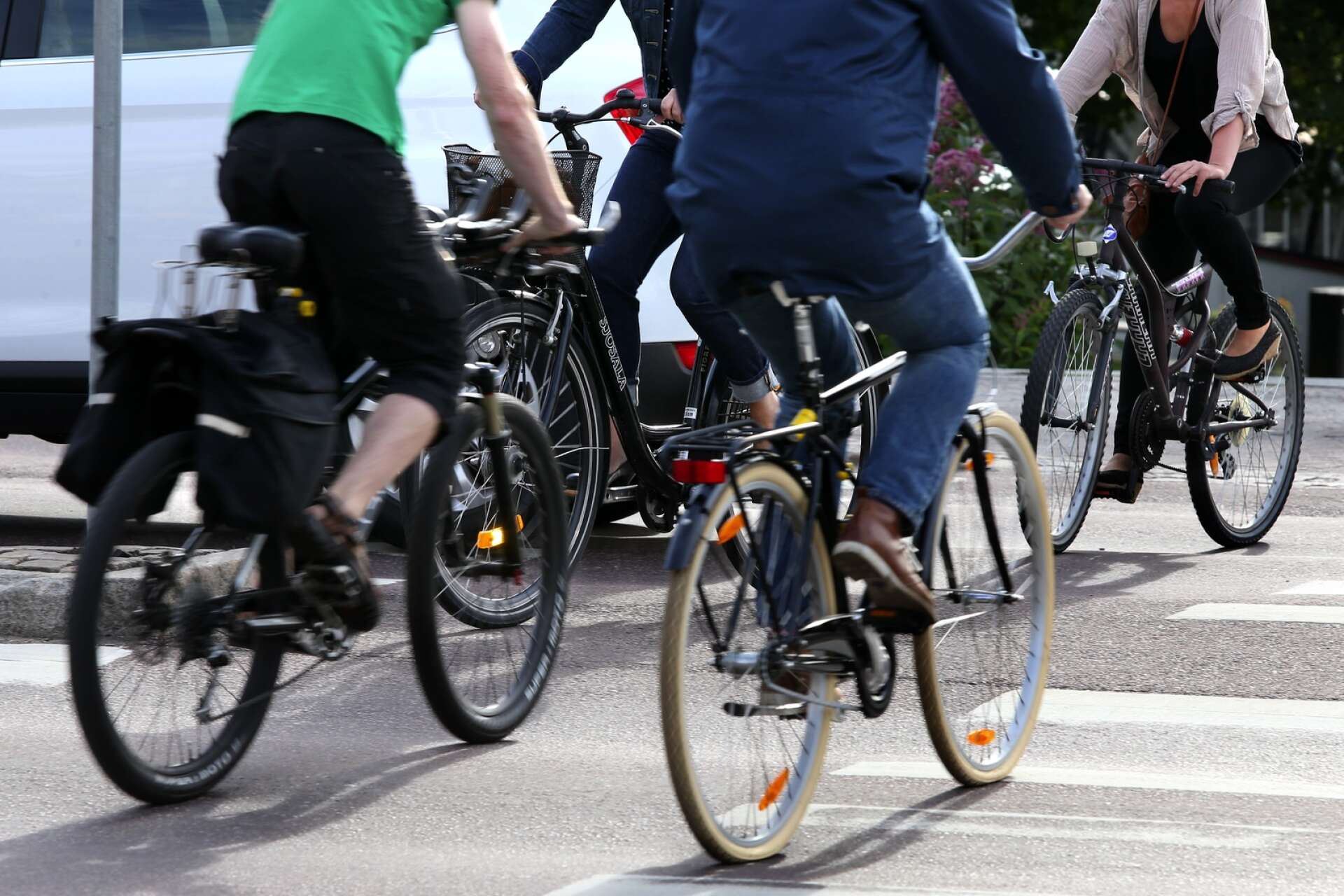 Cykling i Karlstad. Arkivbild.