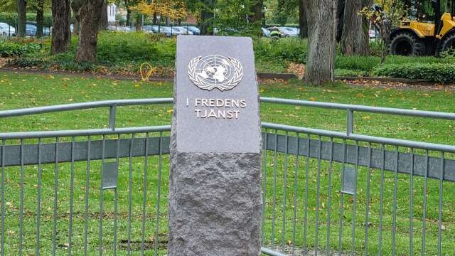 Mariestads kommun har efter ett medborgarförslag skapat en minnesplats i stadsparken för att hedra personer som gjort FN-tjänst. På FN-dagen den 24 oktober hålls en avtäckningsceremoni.