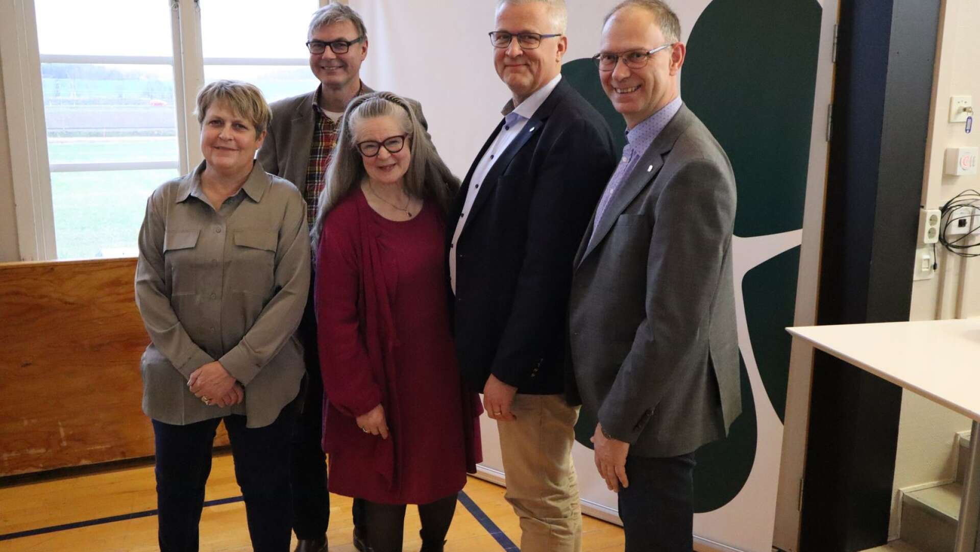 Topp fem på regionlistan. Från vänster Maria Andersson, Mats Andersson, Anne Sörqvist, Peter Heine och Kenneth Gustavsson.