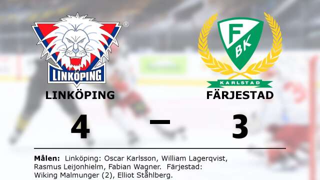 Linköping HC vann mot Färjestad BK Junior