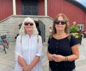 Ann Nilsson och Ann-Sofie Palmhamra var nöjda med guidningen.