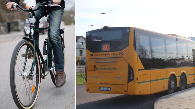 Möjligheten att ta med cykeln på bussen har provats i Värmland under sommaren. 