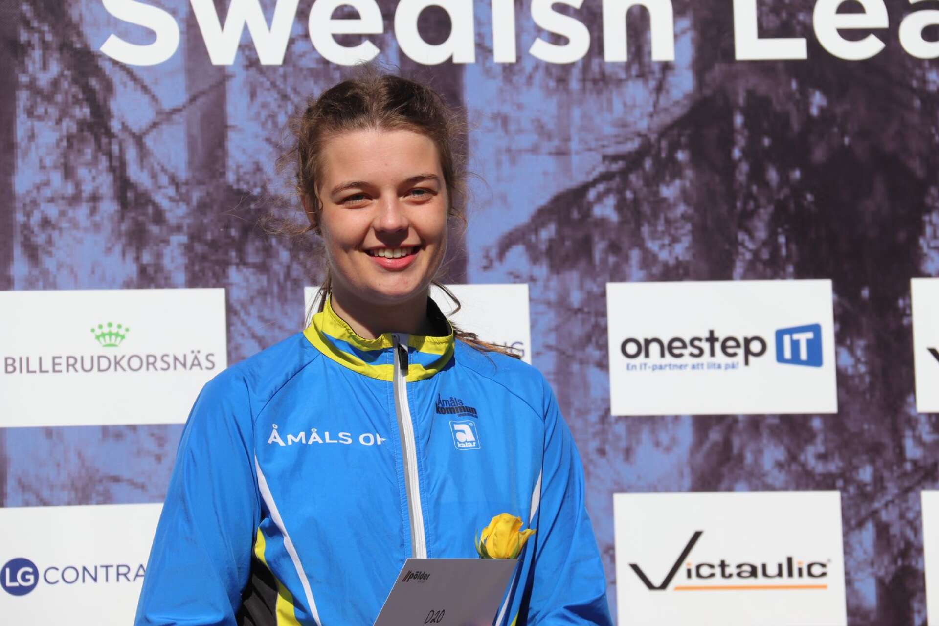 Erika Källvik Leufvén, Åmåls OK, blev tvåa på söndagens långdistans.