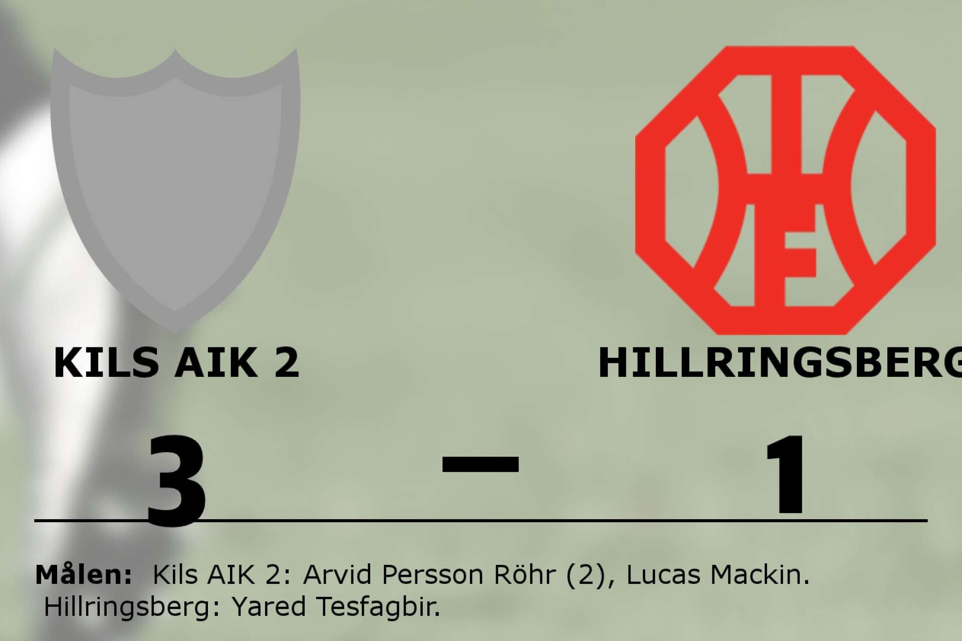Kils AIK 2 vann mot Hillringsberg