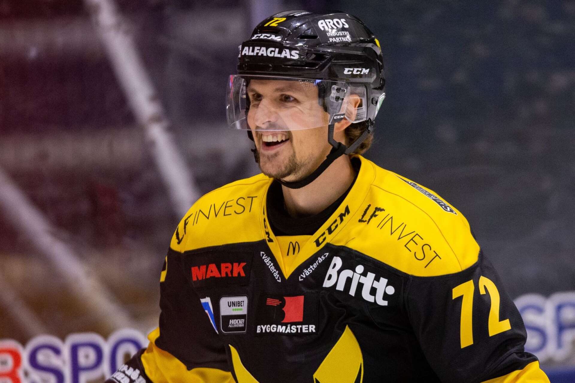 Viktor Hertzberg i Västerås-tröjan 2019.