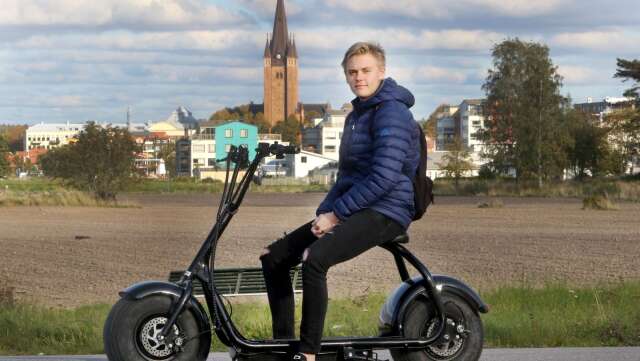 16-årige Hannes Jungert har skaffat sig en Fat bike.