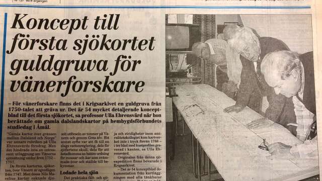 En gammal karta väckte intresse då den visades på hembygdsförbundets studiedag i Åmål för 25 år sedan. 