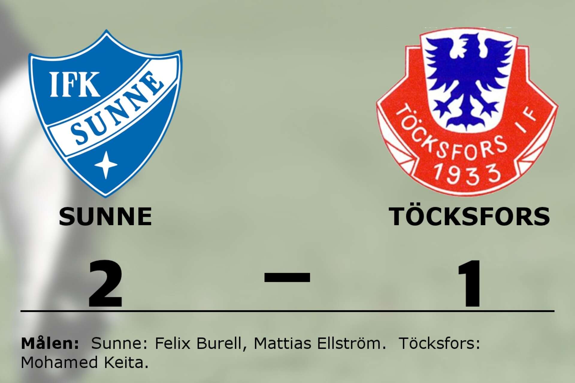 IFK Sunne vann mot Töcksfors IF