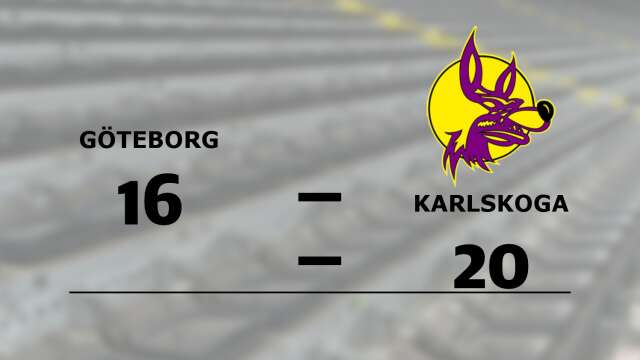 Göteborg Marvels förlorade mot Karlskoga Wolves