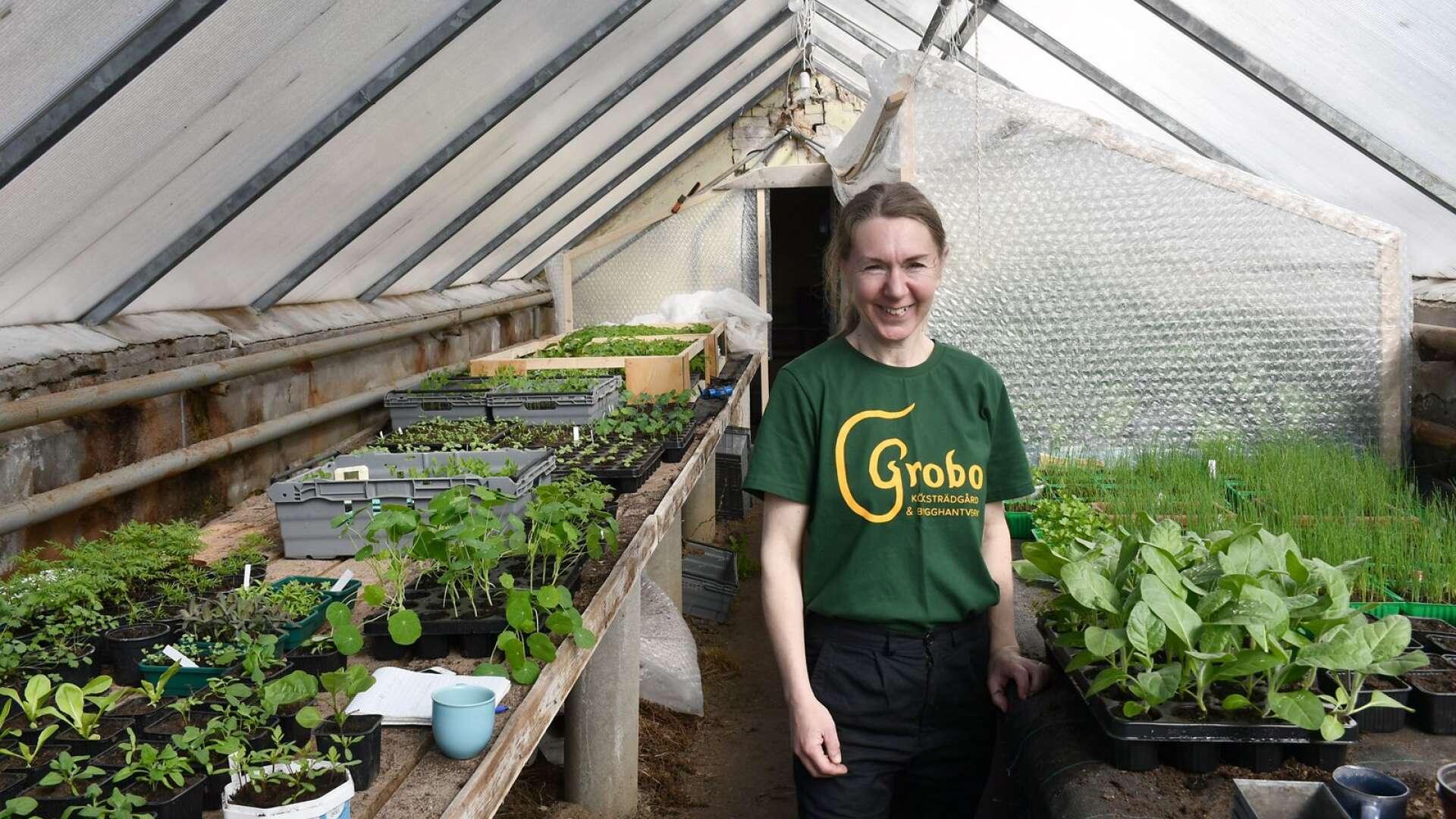 En ny trädgårdsutbildning ska starta och trädgårdsmästaren Annelie Engkvist planerar upplägget. 