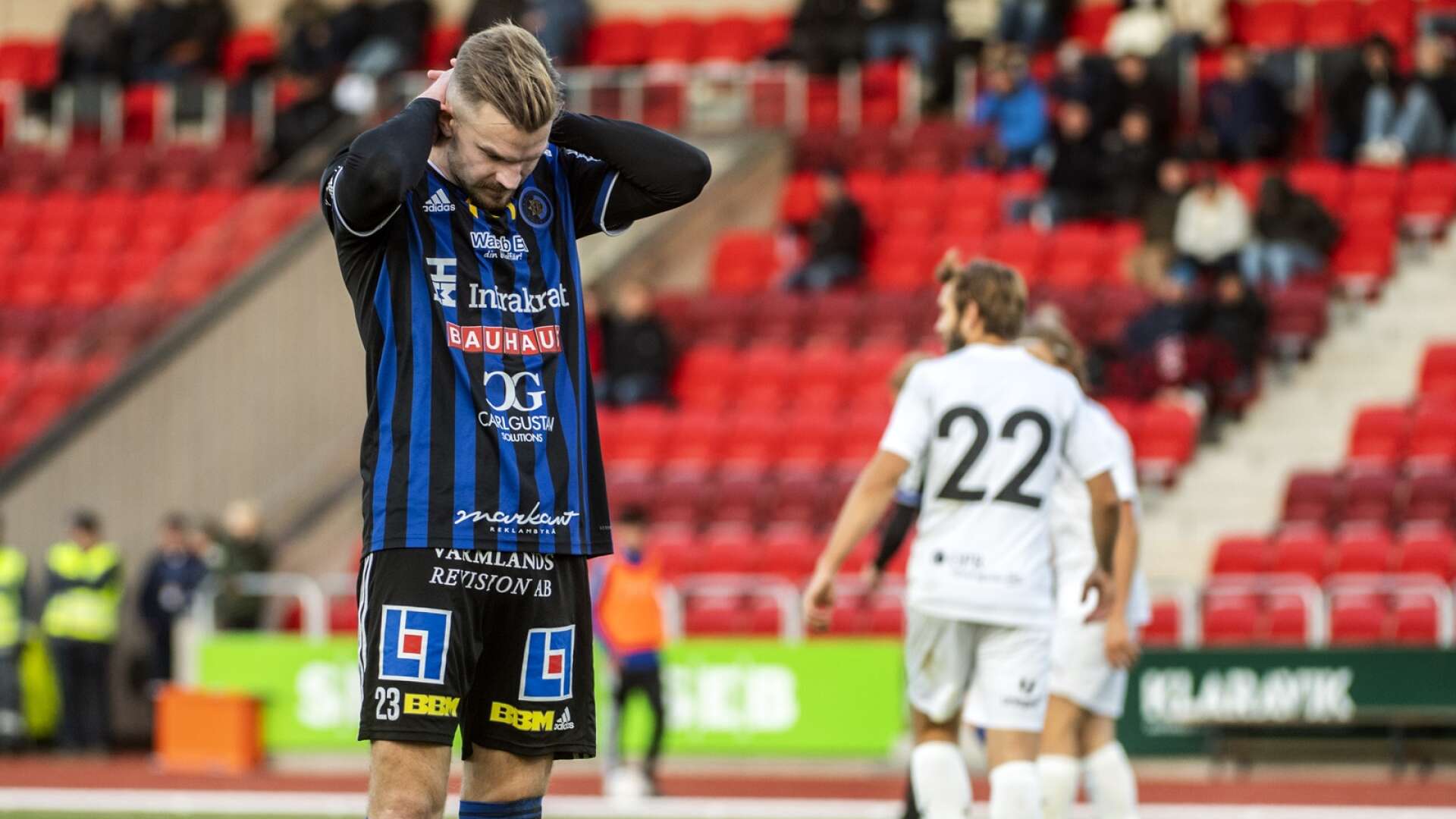 Erik Björndahl och hans Karlstad förlorade hemmamötet mot Stockholm med 0–1.