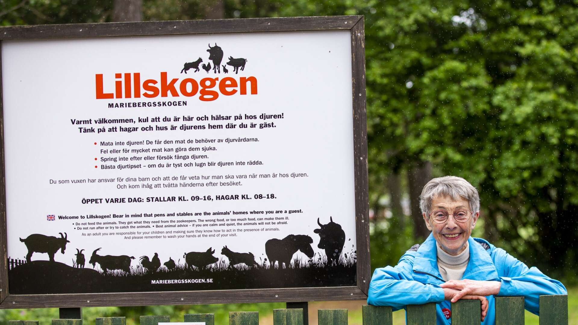 83-åriga Gertrud Hullegård besöker Lillskogen så gott som varje dag.
