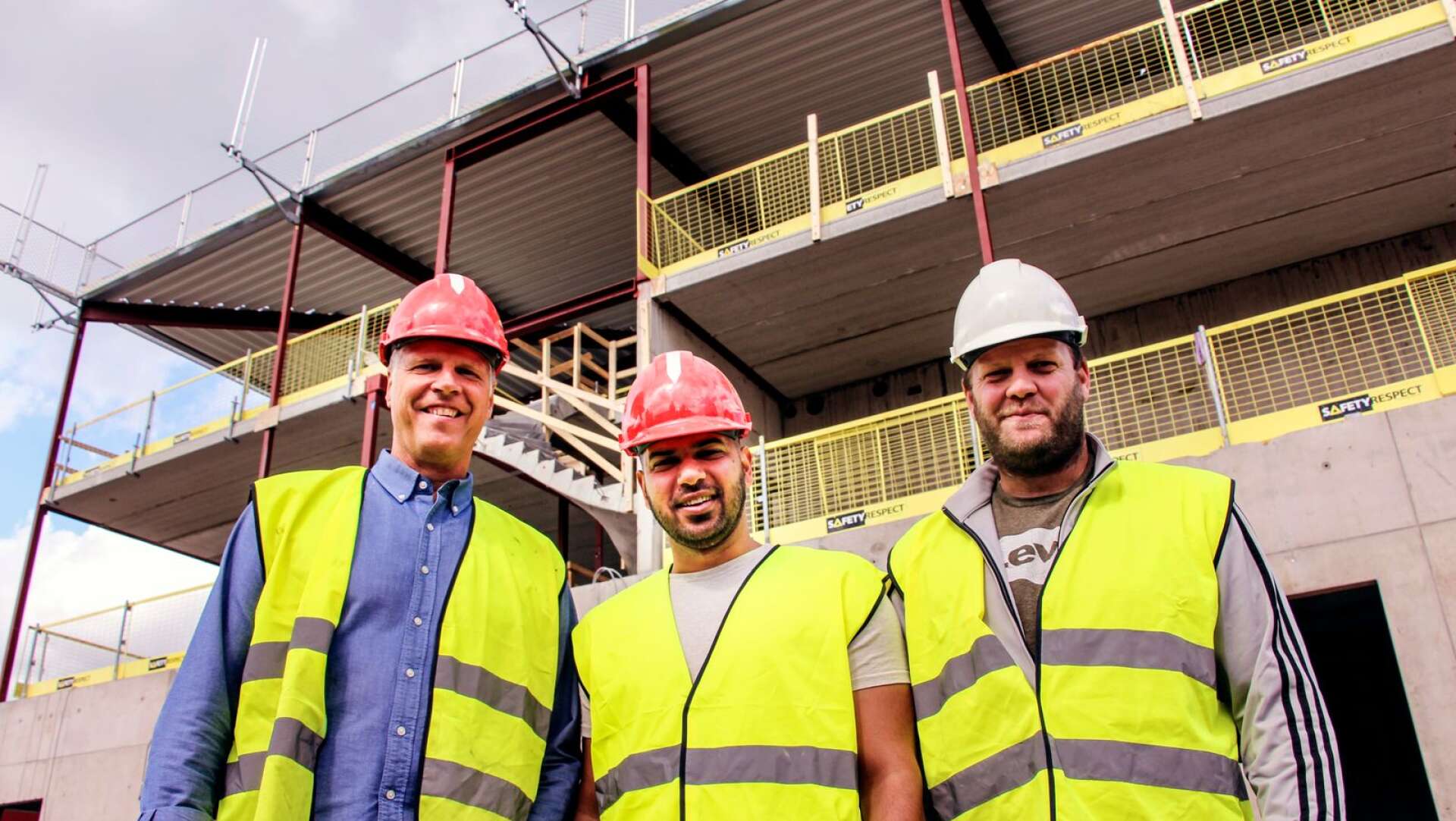 Peter Månsson, Hussein Zeki och Lars Bryntesson ser fram emot ett intensivt byggår.