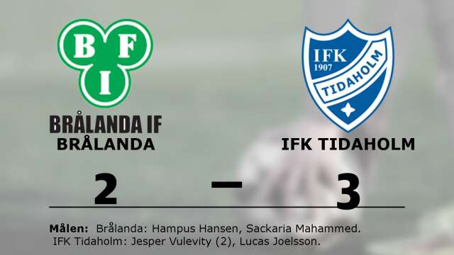 Brålanda IF förlorade mot IFK Tidaholm