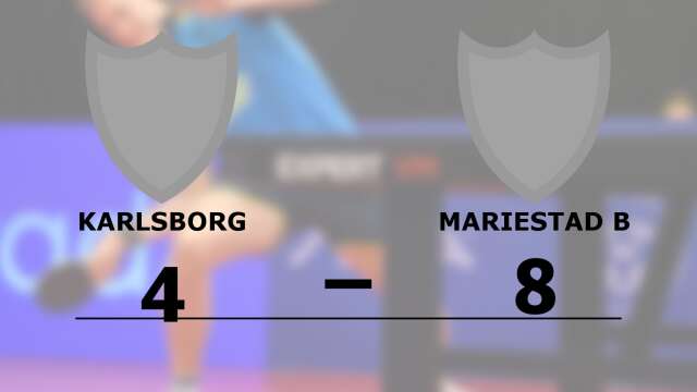 Karlsborgs BTK förlorade mot Mariestads BTK