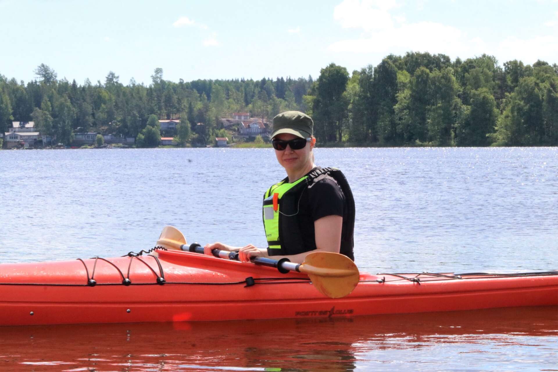 Kristina Fredriksson har upptäckt paddlingen som motionsform.