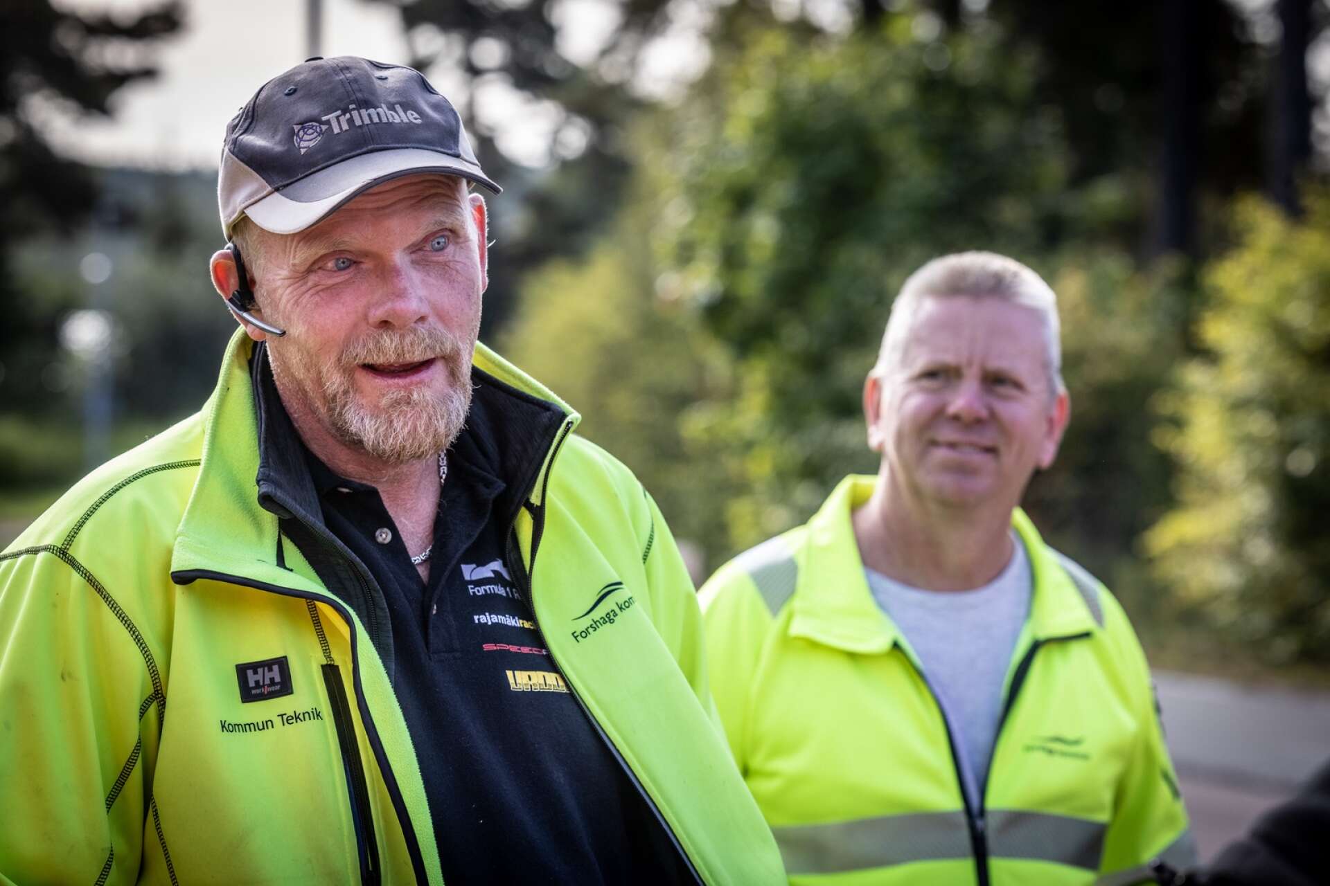 Ola Blomgren, gatuingenjör, och Mikael Olofsson, driftchef, på Forshaga kommun.